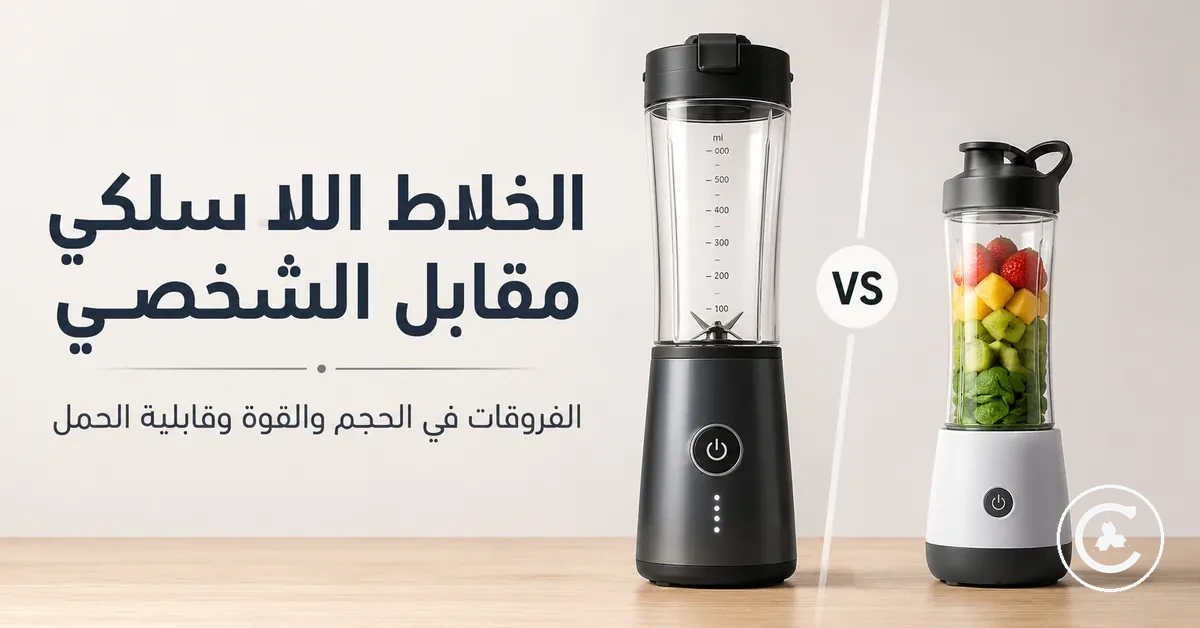 خلاط لاسلكي وخلاط شخصي جنباً إلى جنب للمقارنة من حيث الحجم والقوة وقابلية الحمل