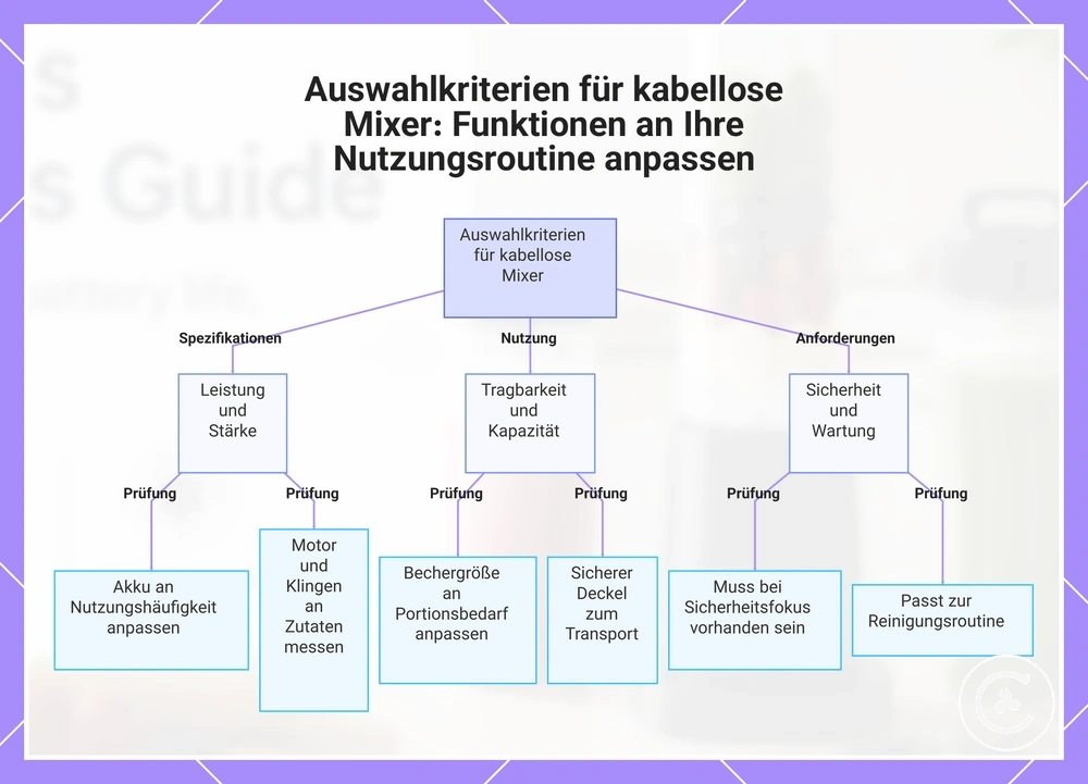 Auswahlkriterien für kabellose Mixer: Funktionen an Ihre Nutzungsroutine anpassen
