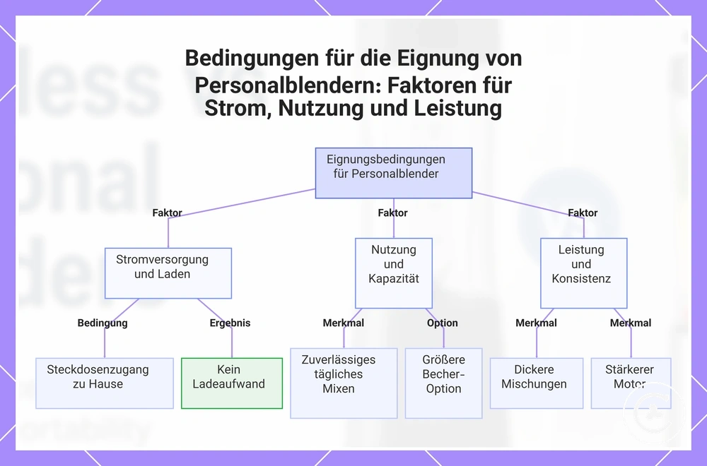 Bedingungen für die Eignung von Personalblendern: Faktoren für Strom, Nutzung und Leistung