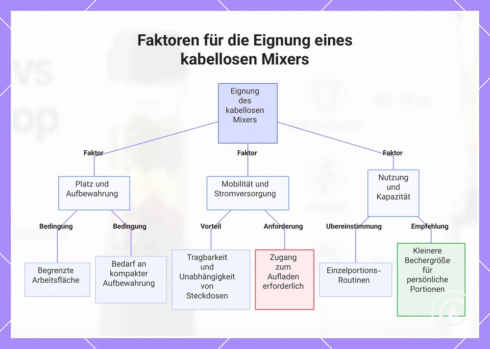 Faktoren für die Eignung eines kabellosen Mixers