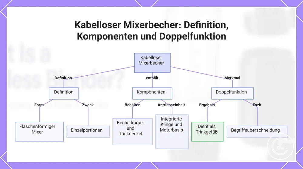 Kabelloser Mixerbecher: Definition, Komponenten und Doppelfunktion
