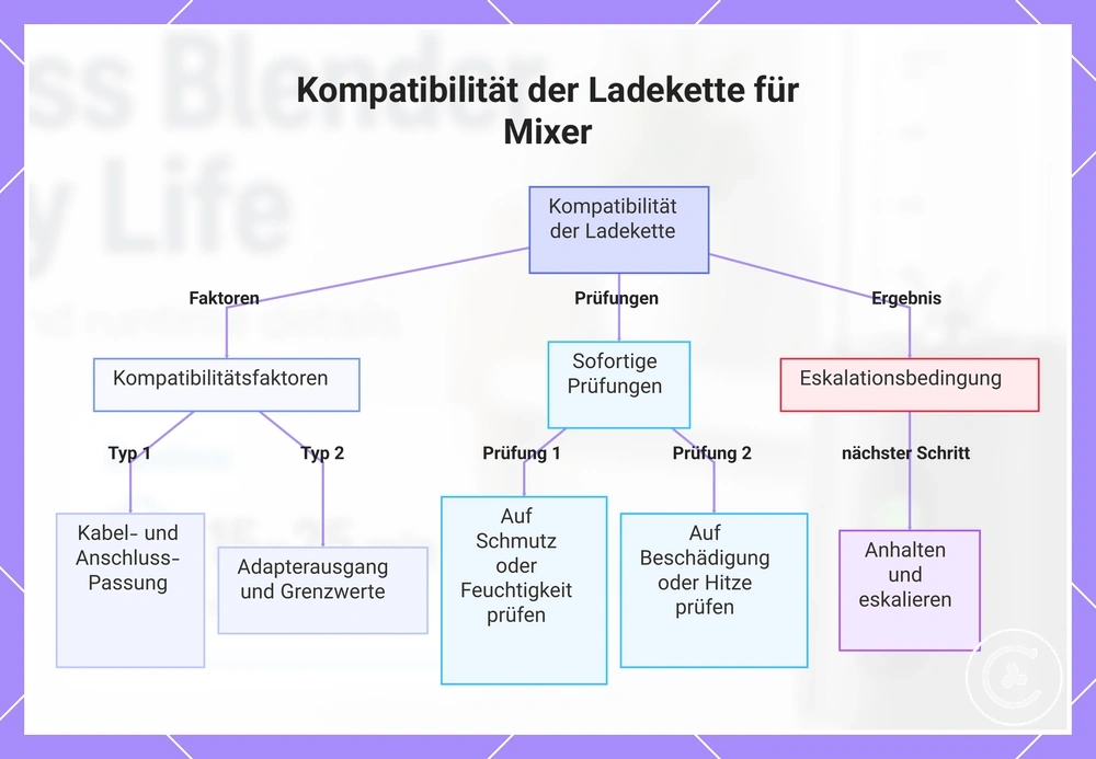 Kompatibilität der Ladekette für Mixer