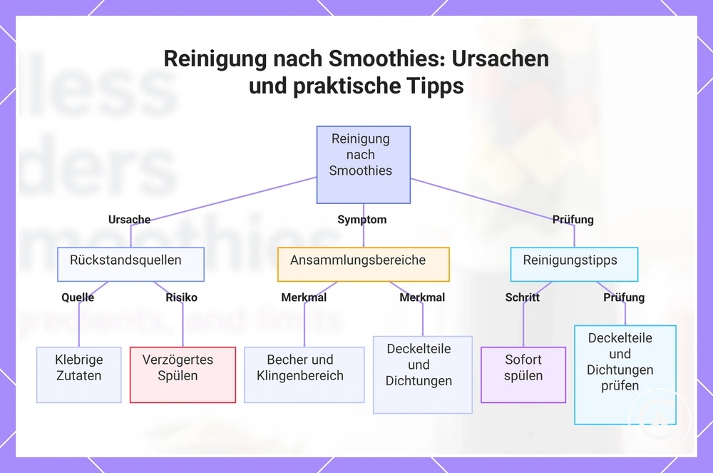 Reinigung nach Smoothies: Ursachen und praktische Tipps