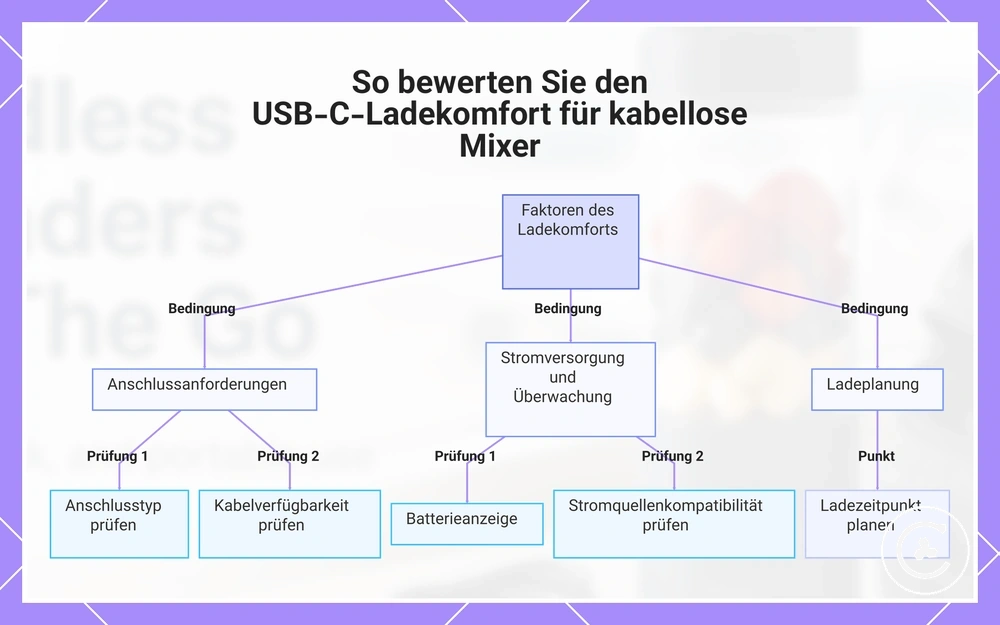 So bewerten Sie den USB-C-Ladekomfort für kabellose Mixer