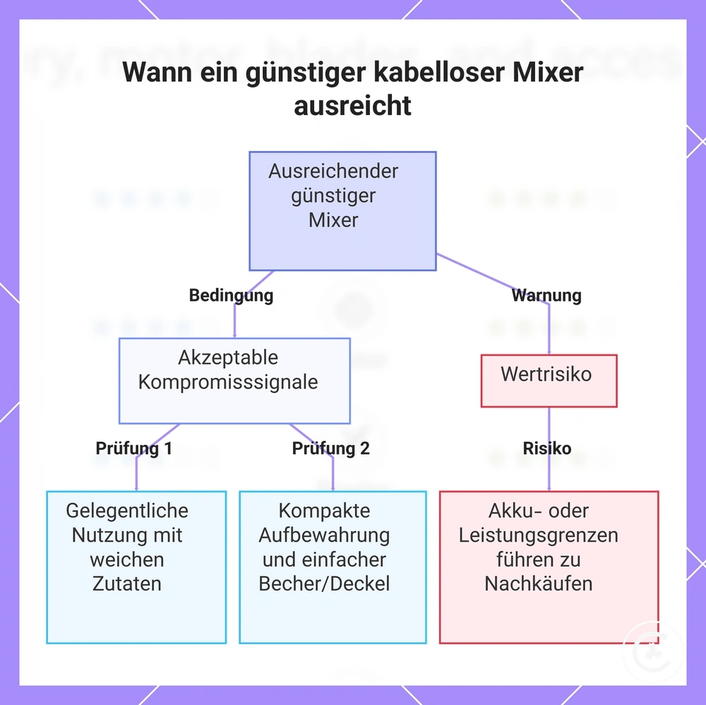 Wann ein günstiger kabelloser Mixer ausreicht