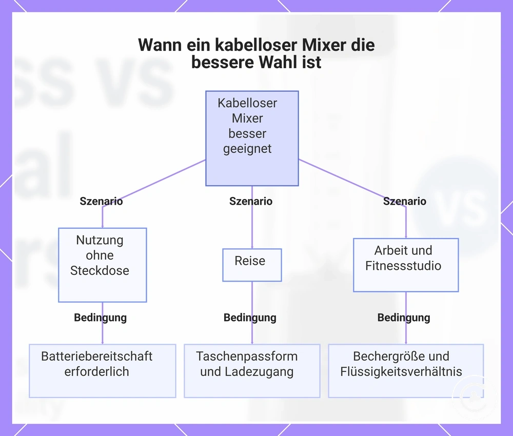 Wann ein kabelloser Mixer die bessere Wahl ist