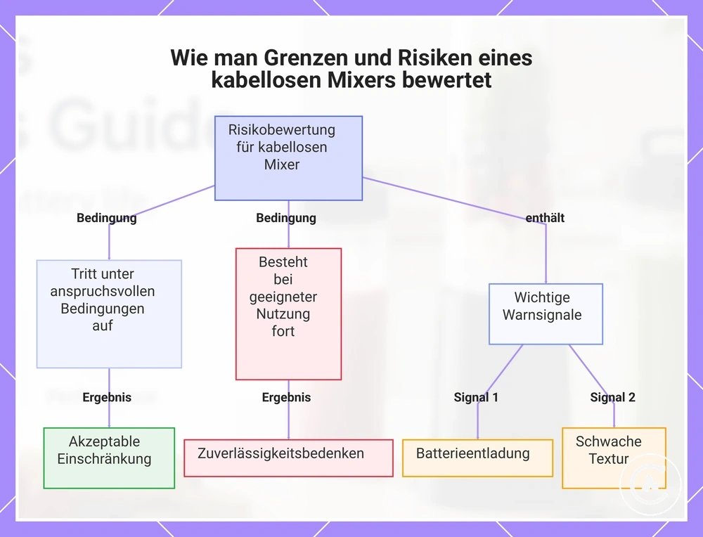 Wie man Grenzen und Risiken eines kabellosen Mixers bewertet