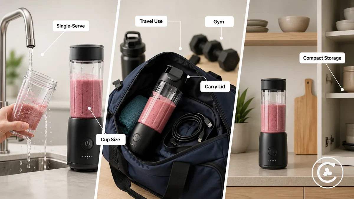 Cordless blender use cases for single-serve, travel, and small kitchens