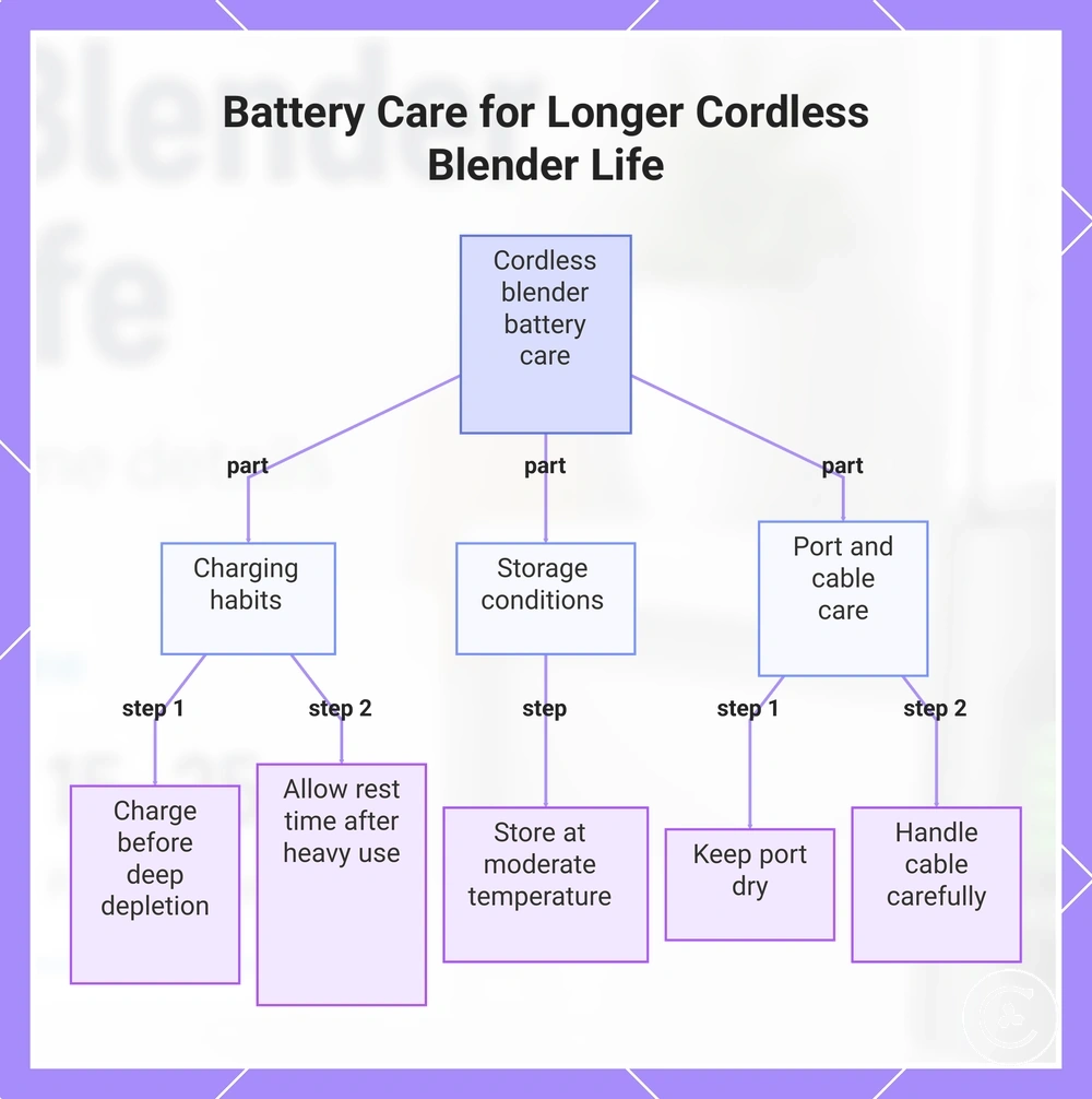 Battery Care for Longer Cordless Blender Life