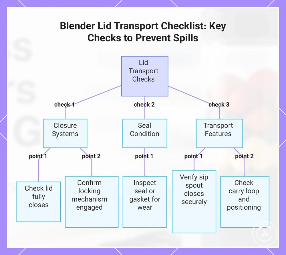 Blender Lid Transport Checklist: Key Checks to Prevent Spills