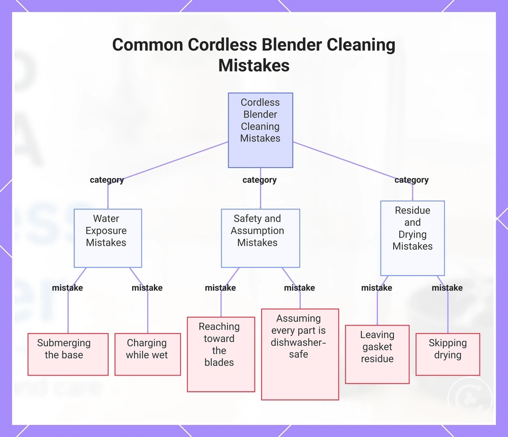 Common Cordless Blender Cleaning Mistakes