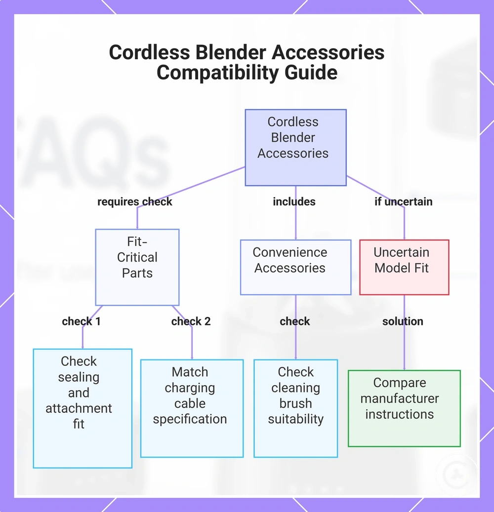Cordless Blender Accessories Compatibility Guide