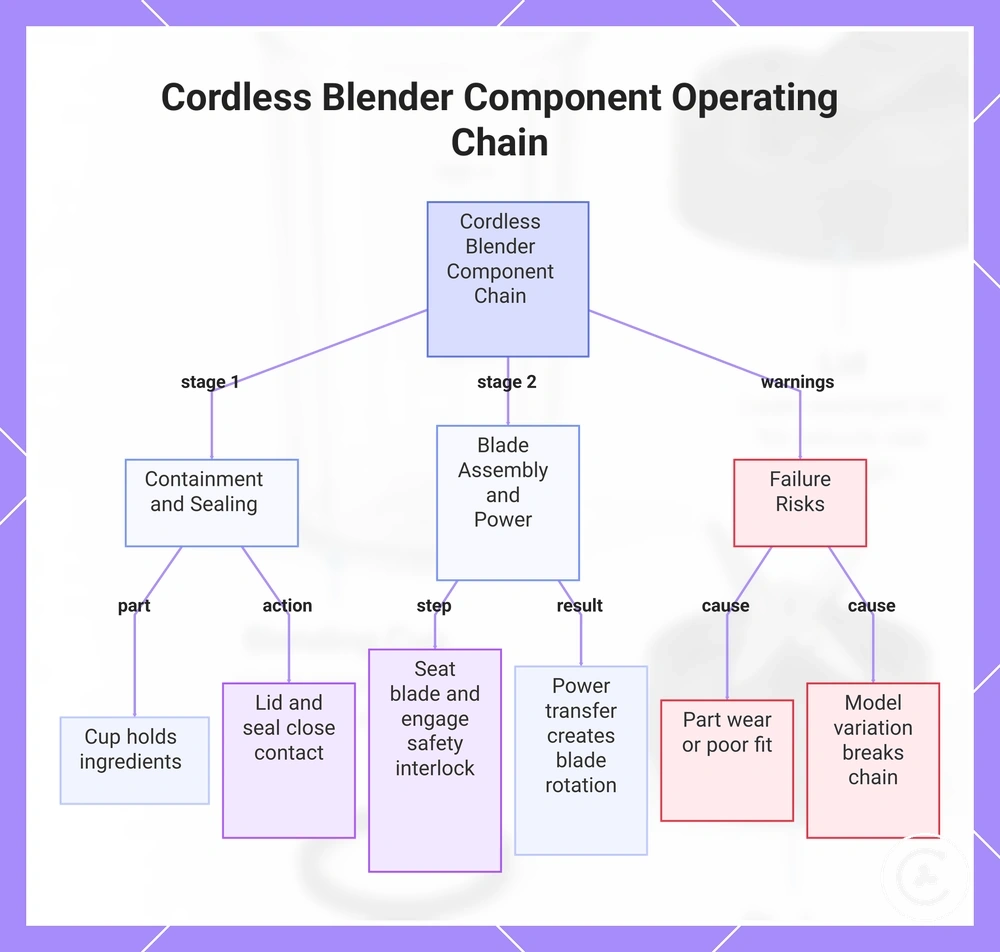 Cordless Blender Component Operating Chain