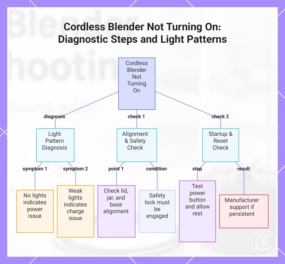 Cordless Blender Not Turning On: Diagnostic Steps and Light Patterns