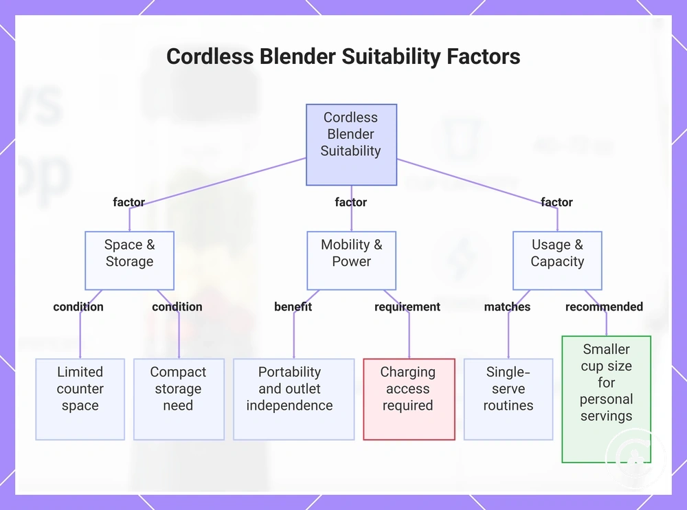 Cordless Blender Suitability Factors