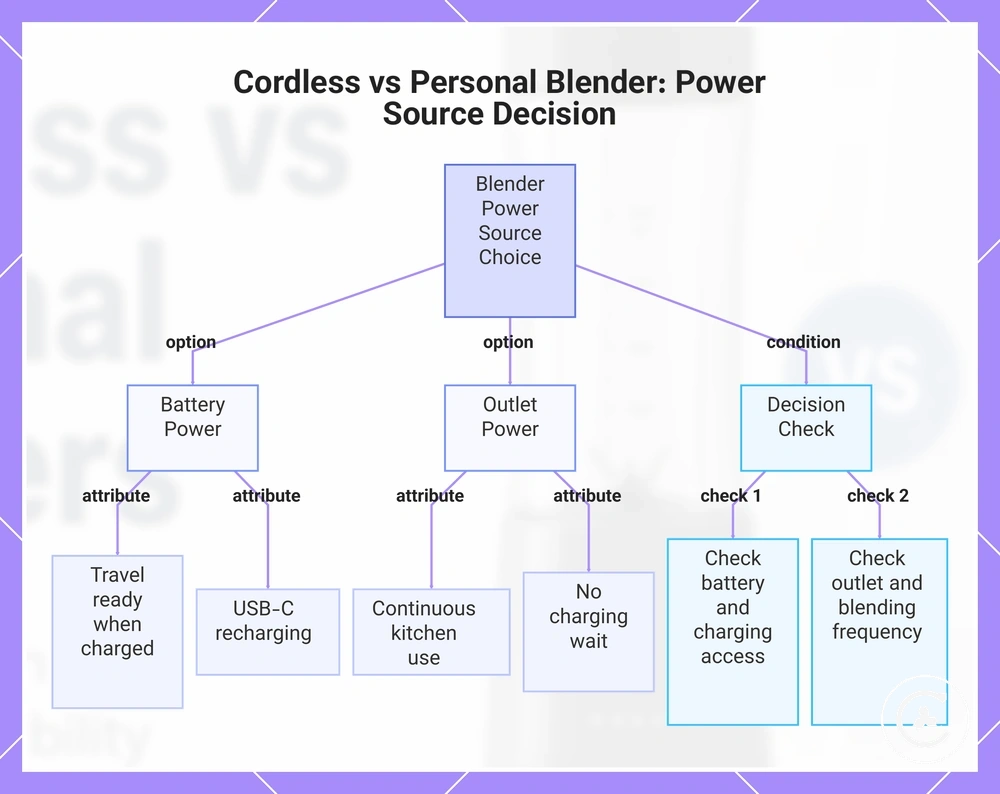 Cordless vs Personal Blender: Power Source Decision