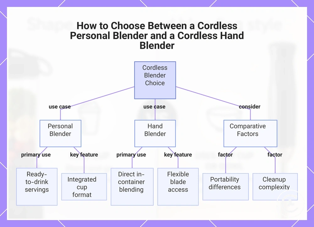 How to Choose Between a Cordless Personal Blender and a Cordless Hand Blender