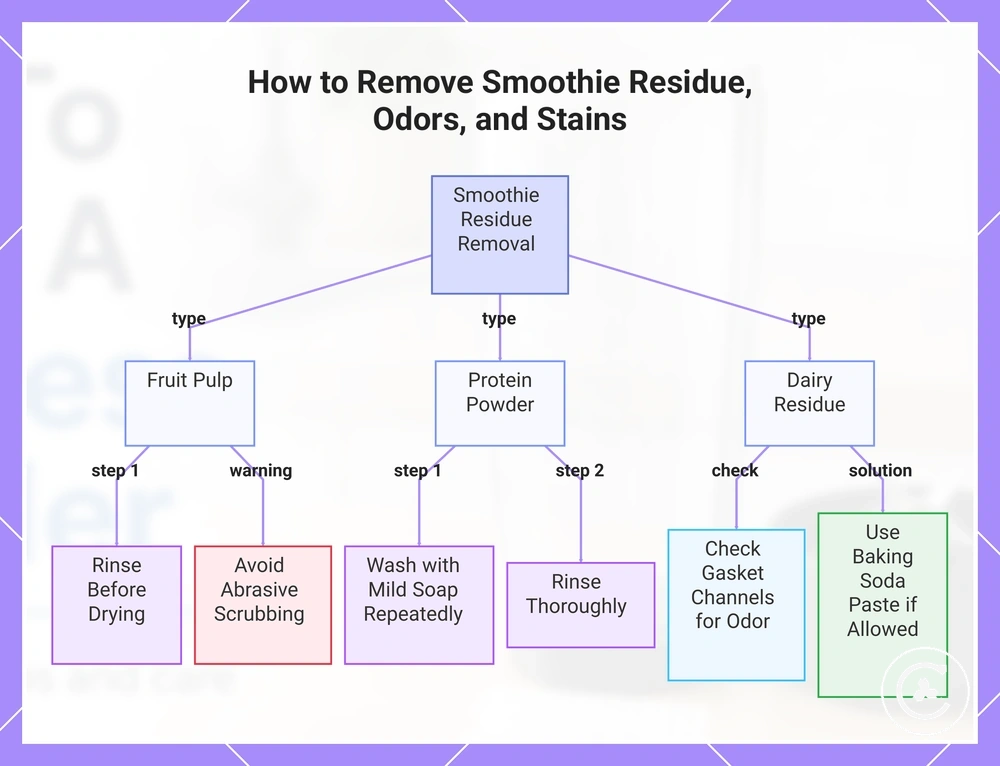 How to Remove Smoothie Residue, Odors, and Stains