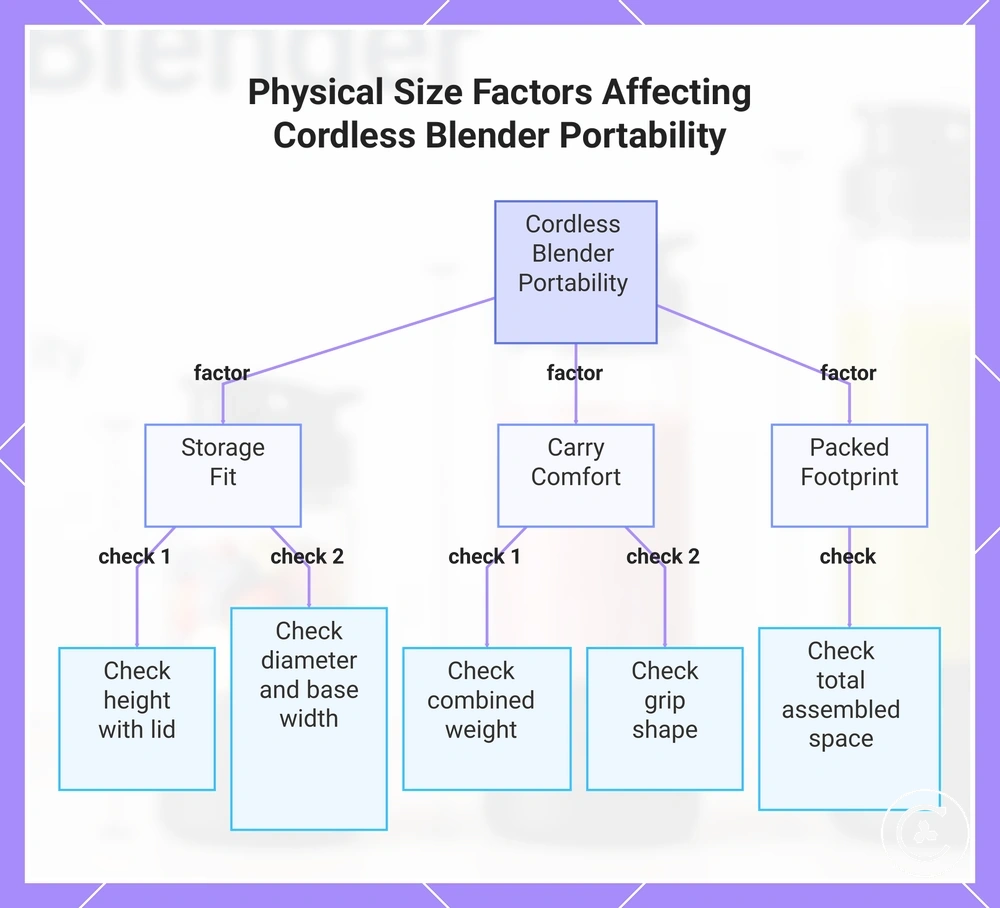 Physical Size Factors Affecting Cordless Blender Portability