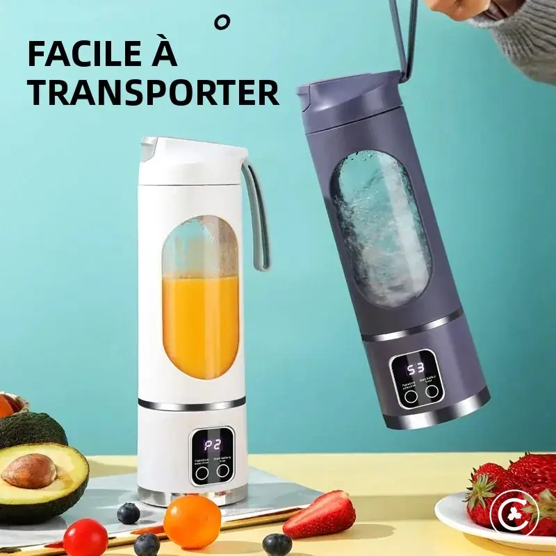 Batidora portátil con 10 cuchillas y función para triturar hielo