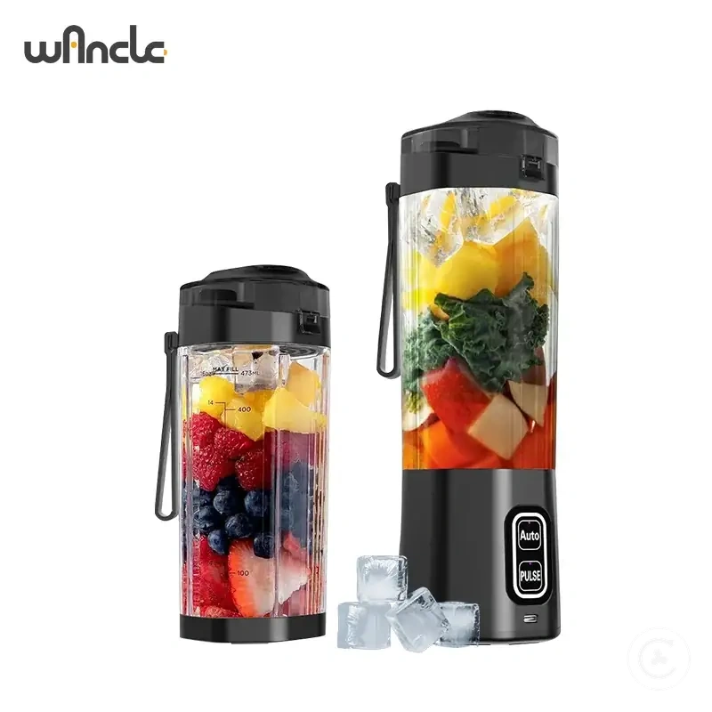 Batidora portátil de 700ML con carga USB y sistema de mezcla con cuchillas