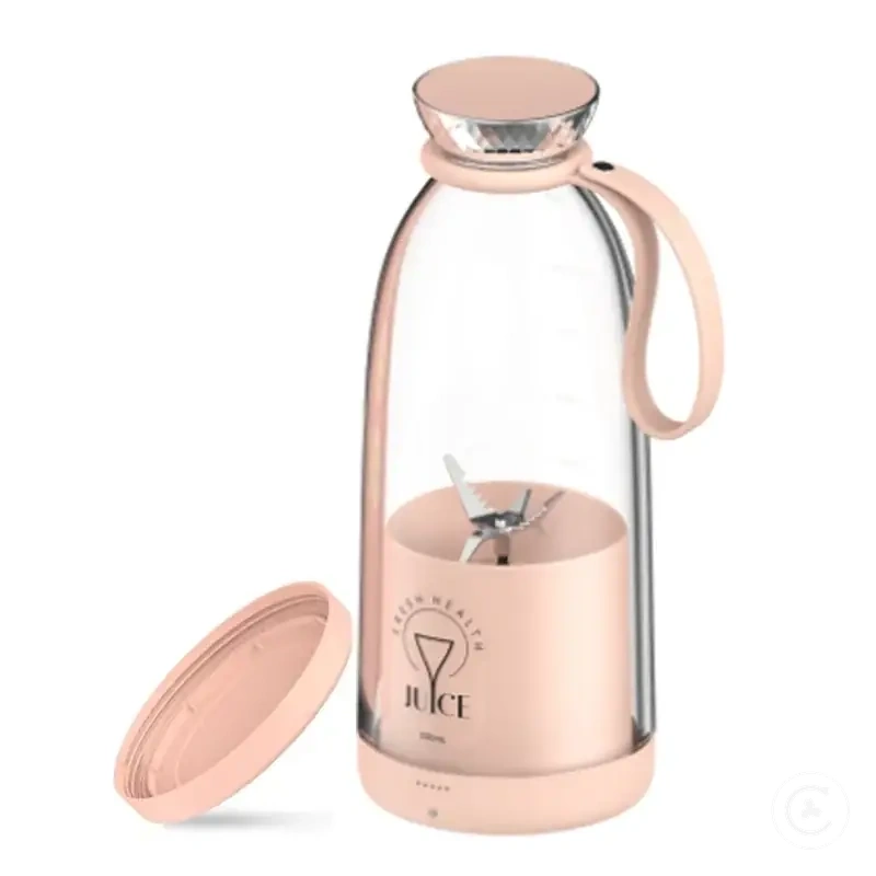 Exprimidor portátil con botella de 500ML, batería de 2400mAh y mezclador de cuchillas