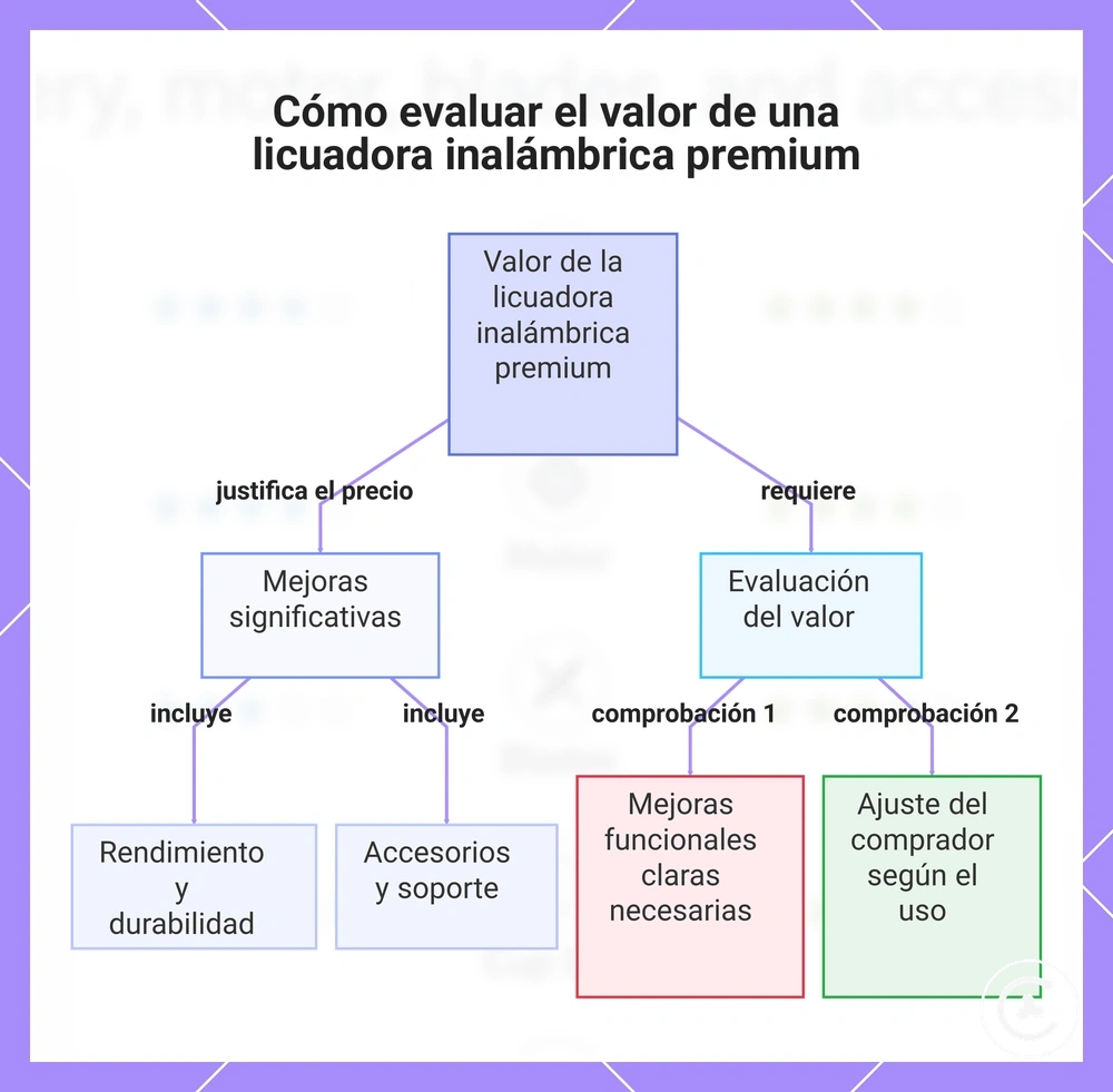 Cómo evaluar el valor de una licuadora inalámbrica premium