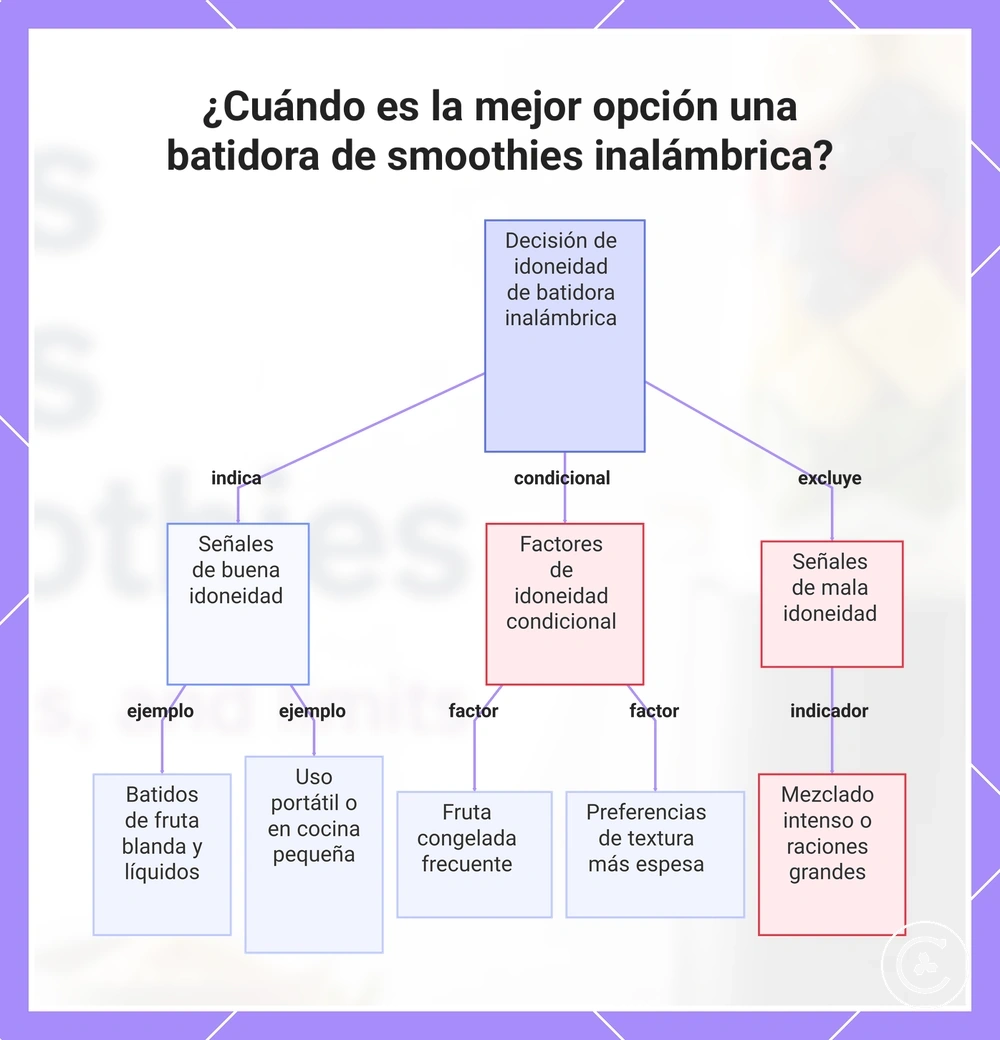¿Cuándo es la mejor opción una batidora de smoothies inalámbrica?