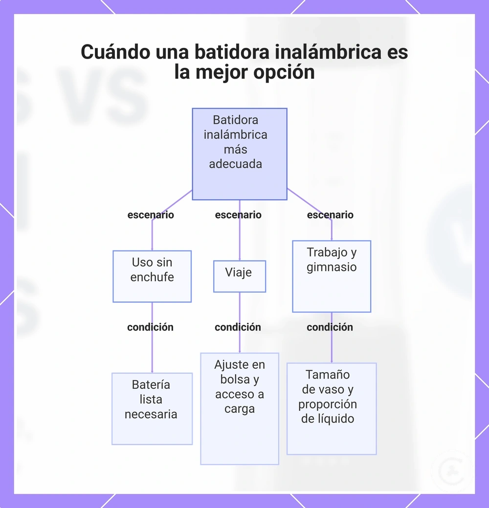 Cuándo una batidora inalámbrica es la mejor opción