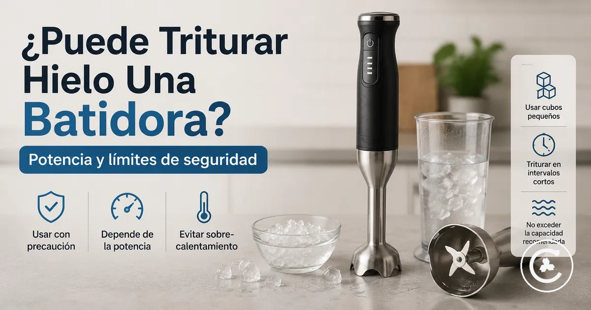 Batidora inalámbrica con cubos de hielo pequeños, líquido y conjunto de cuchillas para mostrar límites de triturado