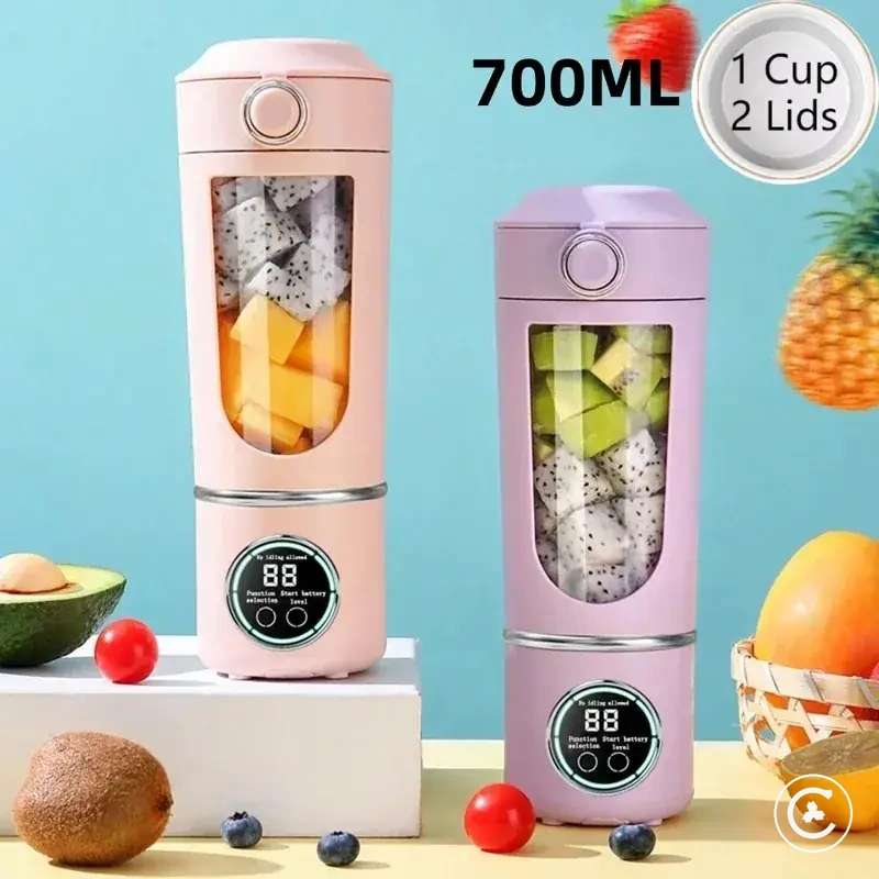 Bouteille blender portable avec capacité 700ML et système de lames