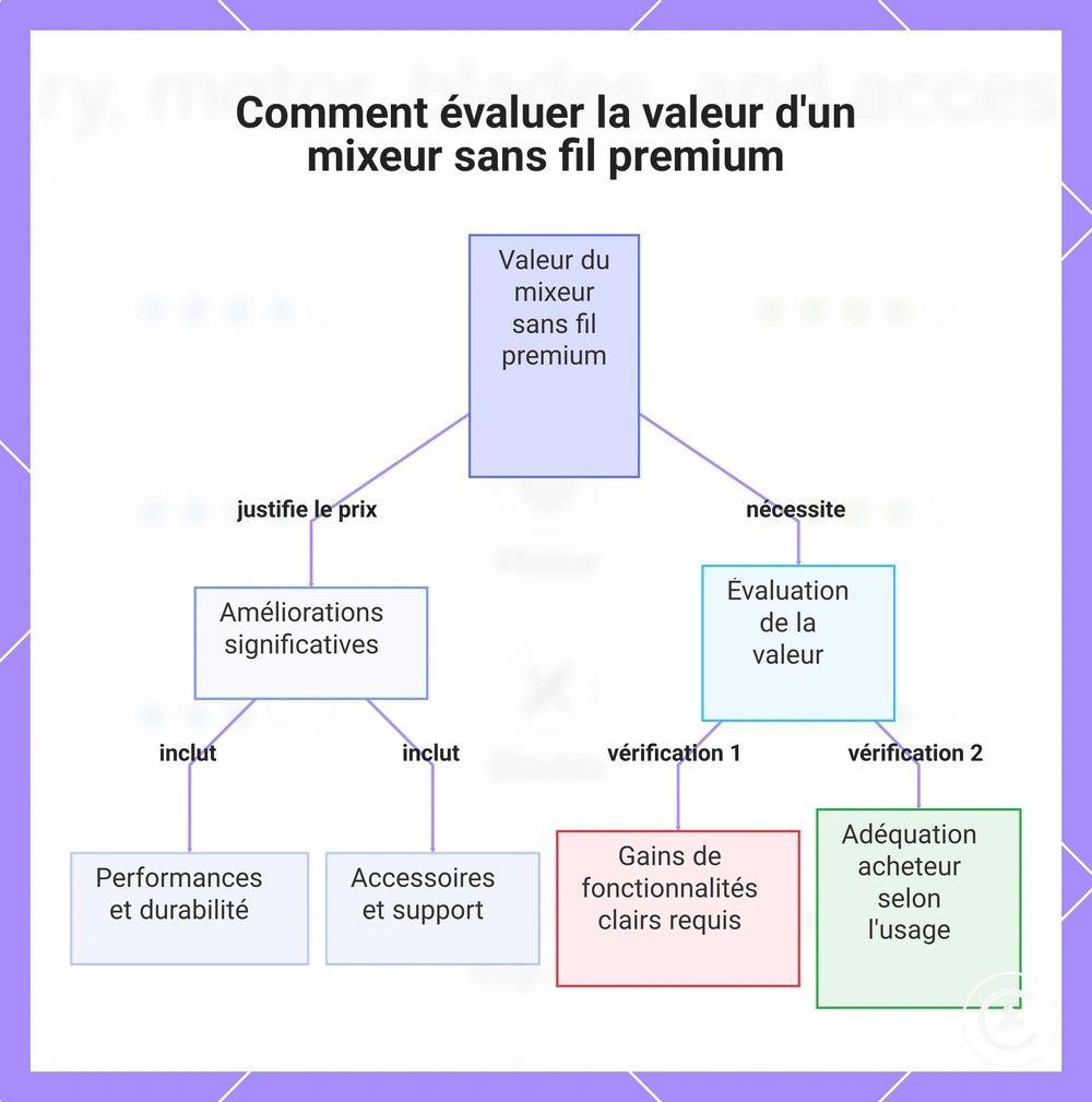Comment évaluer la valeur d'un mixeur sans fil premium