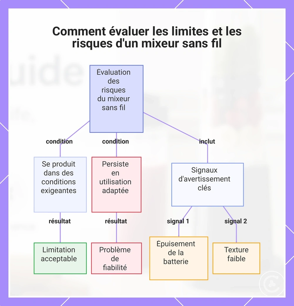 Comment évaluer les limites et les risques d'un mixeur sans fil
