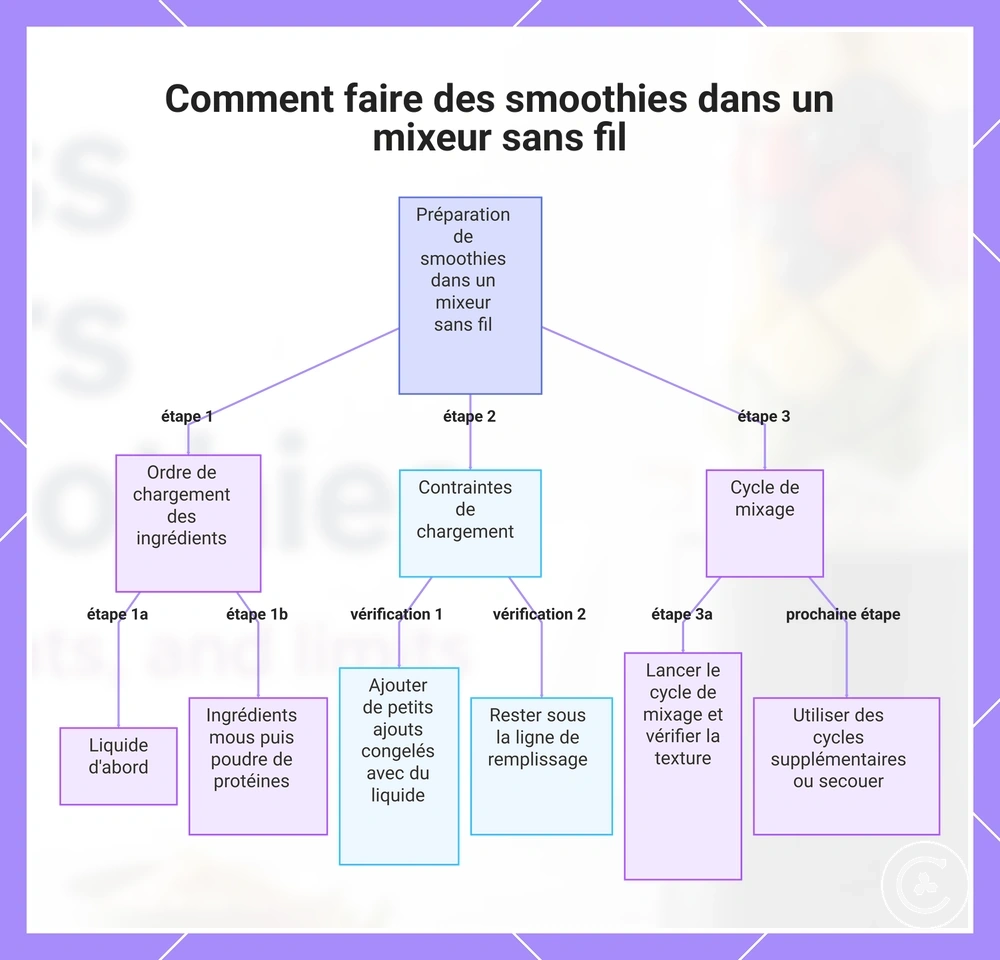 Comment faire des smoothies dans un mixeur sans fil