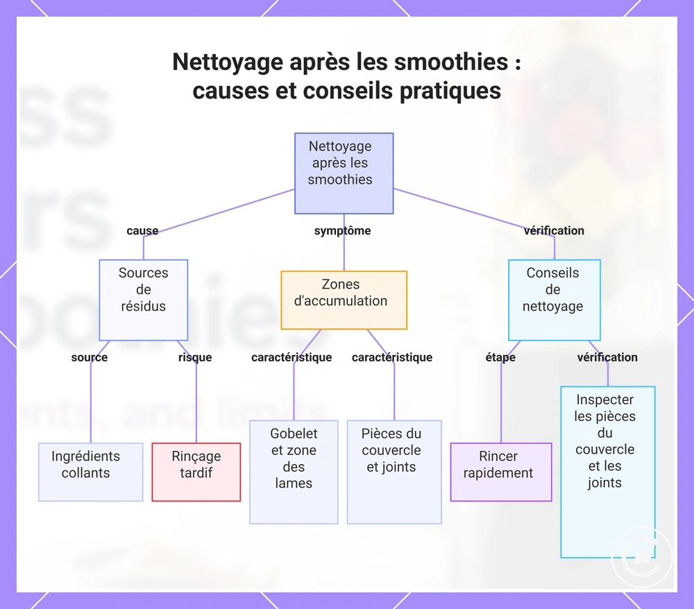 Nettoyage après les smoothies : causes et conseils pratiques