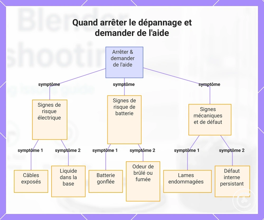 Quand arrêter le dépannage et demander de l'aide