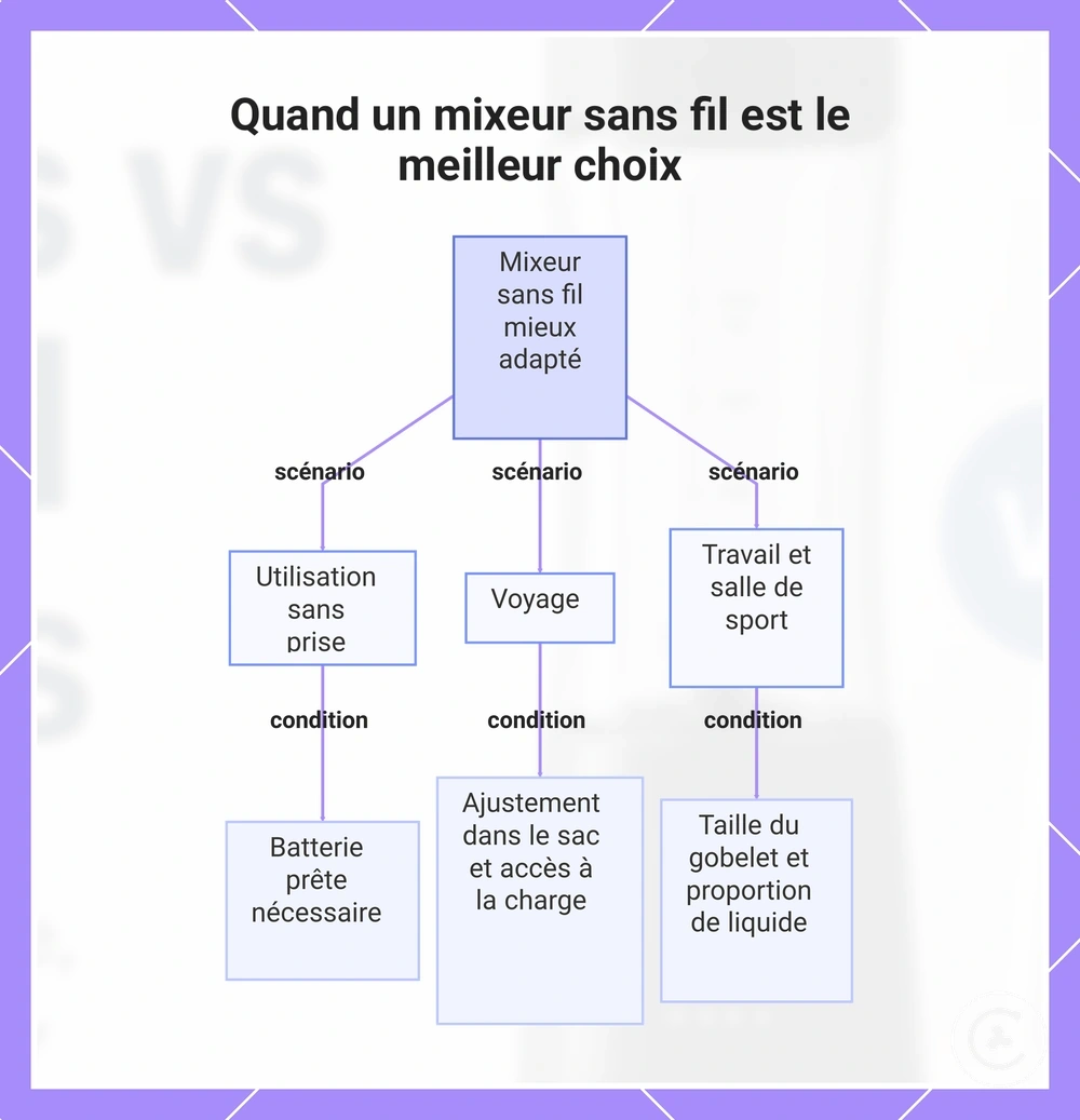 Quand un mixeur sans fil est le meilleur choix