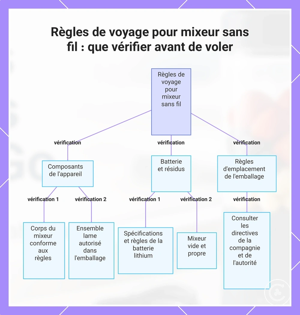 Règles de voyage pour mixeur sans fil : que vérifier avant de voler