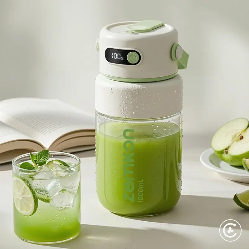 1000ML hazneli ve USB şarj tasarımlı portatif blender