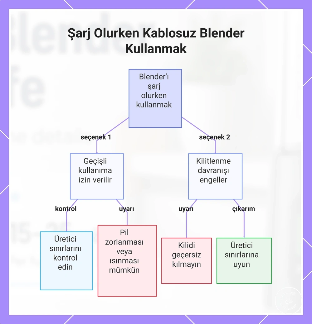 Şarj Olurken Kablosuz Blender Kullanmak