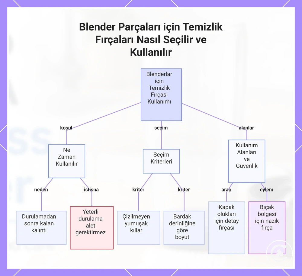 Blender Parçaları için Temizlik Fırçaları Nasıl Seçilir ve Kullanılır