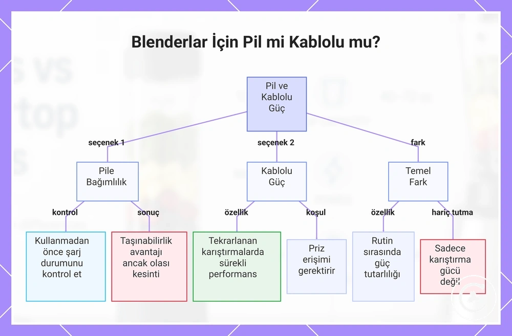 Blenderlar İçin Pil mi Kablolu mu?