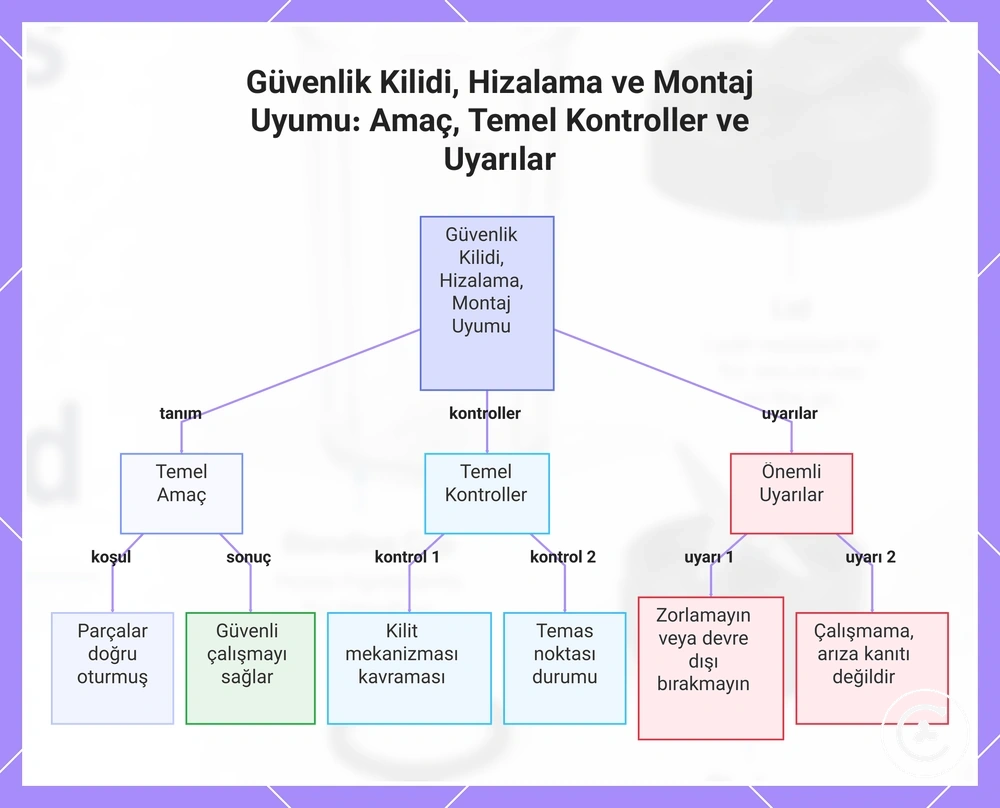 Güvenlik Kilidi, Hizalama ve Montaj Uyumu: Amaç, Temel Kontroller ve Uyarılar