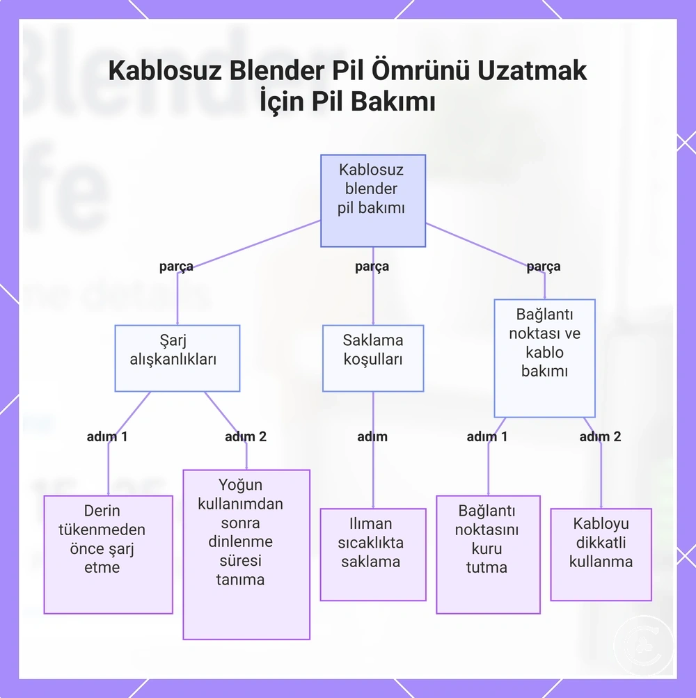 Kablosuz Blender Pil Ömrünü Uzatmak İçin Pil Bakımı