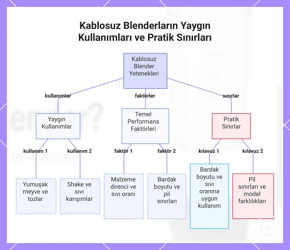 Kablosuz Blenderların Yaygın Kullanımları ve Pratik Sınırları