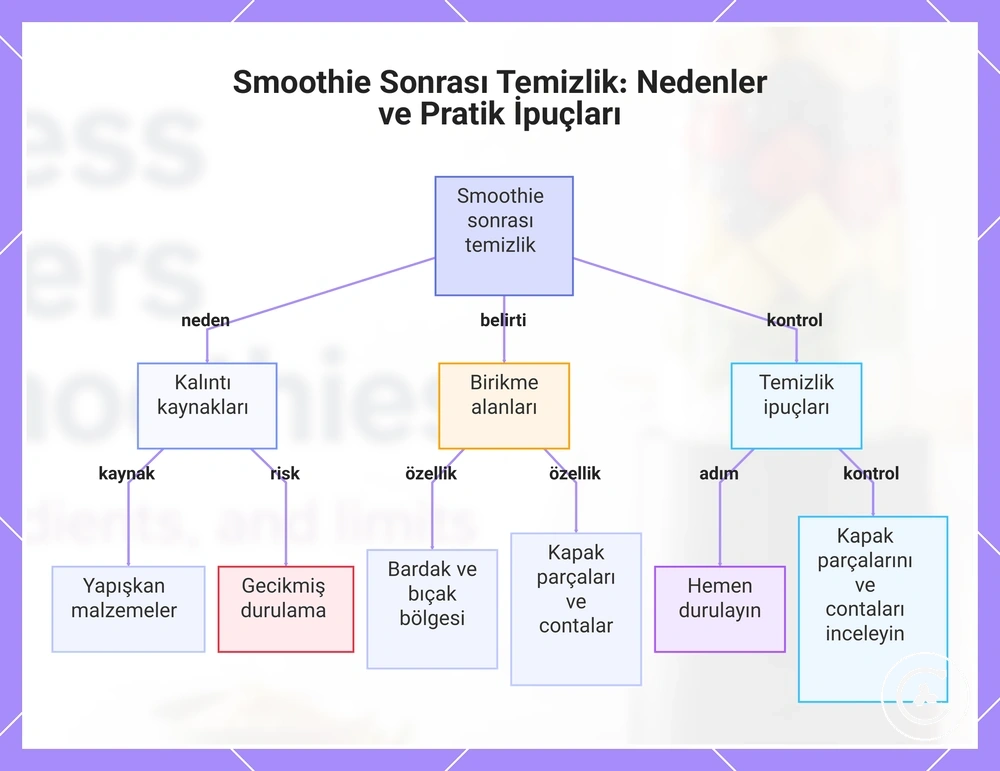 Smoothie Sonrası Temizlik: Nedenler ve Pratik İpuçları